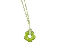 Multicolor Choker Necklace Acrylic Flower Pendant Clavicle Chain Dopamine-Acrylic Bead Choker Jewelry Party Decor Stylish Pendant Necklace Eye-catching Accessory Adjustable