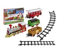 PMS Multicolor Christmas Train Sound & Light Action-1 Set, One Size