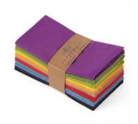 Multicolor Cloth Napkins - Set of 12 Cotton Everyday Lunch Dinner Napkin -Easter Spring Summer Fall Holiday Birthday Party Gift - Soft Washable Absorbent Reusable Napkin - 18 x18 Assoterd mullti Pack