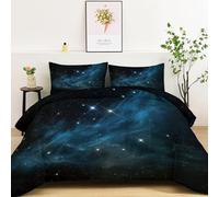 Multicolor Coverless Duvet Exquisite Universe NebulaBreathable Non-Allergenic & Machine Washable Comforter Quilted Bed Soft Comfortable Breathable Microfiber Coverless All Seasons 260 x 224 cm