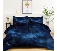 Multicolor Coverless Duvet Fantasy Universe StarsBreathable Non-Allergenic & Machine Washable Comforter Quilted Bed Soft Comfortable Breathable Microfiber Coverless All Seasons 240 x 226 cm