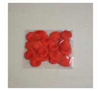 Multicolor Crepe 3D Flower Accessories Handmade Diy Jewelry Clothing Material 200 Pieces (10# yarn red)