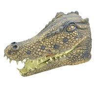 Multicolor Crocodile Overhead Rubber Mask, 1 Pc. - Durable & Lifelike Design, Perfect for Halloween, Costume Parties, World Book Day, & More Halloween Halloween