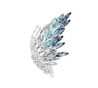 Multicolor Crystals Butterfly Brooch Comfortable Alloy Construction Easy To Wear On Scarves Hats Vintage Brooch
