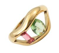 Multicolor Cubic Zirconia Fashion Rings Sturdy Titaniumed Steel Jewelry 3 Sizes Elegant Gifts Decoration For Women Stylish Statement Rings For Women