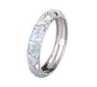 Multicolor Cuff Opening Bangle Cultural Patterns Zn Alloy Wrist Chain Jewelry for Women Hand Accessory Multicolor Ethnic Enameled for Women Hawaiian Indian African Cultural Accessory