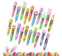Multicolor Easter Writing Pens - Mini Set of 4 Colors Inks for Students | 10cm Compact ABS Ballpoint Pen 20 Pieces Colorful School Notes Drawing His