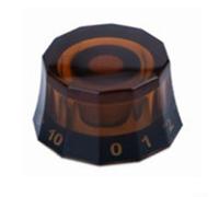 Multicolor Electric Guitar Volume Tone Knob Top Hat Speed Control Knobs For Lp Style Guitars With 6mm Hole And 26mm Base Diameter Plastic Replacement Part For Music Gear(Brown)
