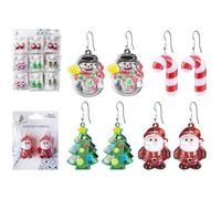 Multicolor Flashing Christmas Earrings - Assorted Designs, 1 Pc - Perfect For Uplifting Celebrations & Xmas Gift