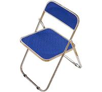 Multicolor Folding Rattan Chair for Balcony Home Dining & Outdoor Training Comfortable Reclining Lounge Chair Available in Blue (Size: 46*).