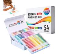 MULTICOLOR GEL MARKERS - Retractable acrylic pens, 1mm fine point, bright color, optimal control, high performance artistic creation accessories, comfortable writing for d use