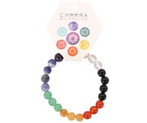 Multicolor Gemstone Chakra Ball Bracelet - 7cm x 4cm (1 Pc.) - Premium-Quality Healing Crystal, Distinctive Design - Perfect for Event