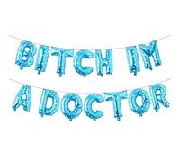 Multicolor Glitter I'm A Doctor Balloon Banner, We Have a Doctor in This House/It's Dr Actually, 2026 Graduation Party Decorations Supplies ( IM A DOCTOR Blue Star)