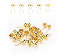 Multicolor Gold Round Split Pins - Metal Paper Fasteners, 0.8×1.7cm for Crafting, Scrapbooking & DIY (200PCS)