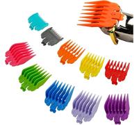 Multicolor Hair Clipper Guide Combs,Guards Trimmer & Clipper Combs Replacement Attachments for Precise Haircutting - Sizes 1/16 to 1 Inch (1.5mm-25mm)
