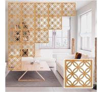 Multicolor Hanging Room Divider Screen with AccessoriesPrivacy Partition Panels for Home & Office 10 Pcs Natural Versatile & Stylish Space Separator