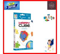 Multicolor HAPPY Cube - Challenging Puzzle Game for Kids & Adults