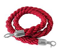 MultiColor Hemp Rope Divider 2.2m Twisted Human Control Durable Silver Hook Stylish Design Perfect for Events and Crowd Management