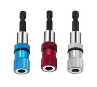 Multicolor Hexagonal Shank Adapter Screwdriver Rods 3Pcs Pack for Drill Driver Bit Extensions Electric Drill Driver
