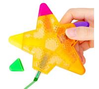 Multicolor Highlighters, Cute Star Pens, 5x1 Inches Marker with Grip, Smooth Synthetic Writing Tool, Color Pen with Aesthetic Design, Highlighter Set for Journal & Schedule