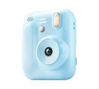 Multicolor Instantly Print Camera for Children Includes 4Rolls Paper Long Battery Lifes Lanyard Ideal Creative Toy Color Photo Printer for Kids