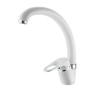 MultiColor Kitchen Faucet Modern Single Handle Sink Tap for Bar & Farmhouse Cold & Hot WaterHome Accessory Black White Khaki (Model: L5913h)