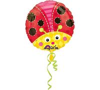 Multicolor Ladybug Foil Balloon - 1 PC