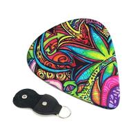 Multicolor Leaf Weed Art Guitar Pickfor Pickups For Acoustic Electric Guitar Bass Ukulele