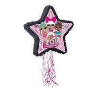 Multicolor LOL Surprise Star-Shaped Drum Pull Pinata (58cm x 55cm) 1 Piece - Perfect for Parties & Celebrations, Fun & Interactive Activity for Kids