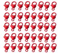 Multicolor Love Heart Lobster Clasps 40 Portable Set Keychain and Craft Accessories for Jewelry Making