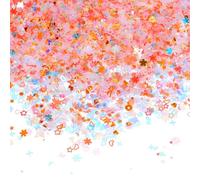 Multicolor Manicure Glitter Confetti, 3.6oz/100g Mixed Shapes Glitter Confetti, Holographic Nail Sequin for Nails, Chunky Glitters for Party Decoration, DIY Crafts, Premium Nail Art Etc