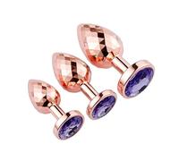 Multicolor Metal Anal Plug Sexy Adult Butt Plug Penetration Anal Dildo Erotic Profucts Sexy Gadgets Fetish But Pluk Sm Adult Sex Toys Purple L