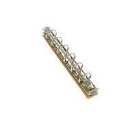 Multicolor Metal Loose Leaf Clips, Ring Binder Mechanism A76Pcs Detachable Buckle Looseleaf Multi for Handbook Album Notebook(Silver)