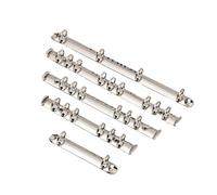 Multicolor Metal Loose Leaf Clips, Ring Binder Mechanism Replacement 8 Pieces Metal Loose Leaf Binding Clips Multicolor(A5-Gold)