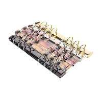 Multicolor Metal Loose Leaf Clips, Stainless Steel Loose Leaf Ring Binder Replacement for A5 A6 A7 Personal Multicolor(Gold-personal-25mm)