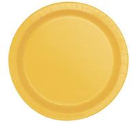 Multicolor Metallic Foil Happy Birthday Paper Dessert Plates (17cm) 8 Count - Ideal Party Disposable Plates