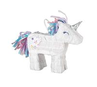 Multicolor Mini Unicorn Pinata (18cm x 17cm) 1 Piece - Perfect Party Game and Decoration for an Enchanting Experience, standard size