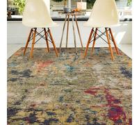 Multicolor Modern Easy To Clean Abstract Rug For Dining Room-120Cm X 170Cm
