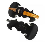 Multicolor panel violin 4 strings electronic violin Selected pattern violin appearance(Black)