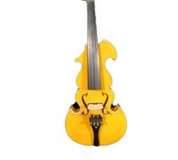 Multicolor panel violin 4 strings electronic violin Selected pattern violin appearance(Yellow)