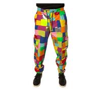 Multicolor Patchwork Cargo Trousers with Drawstring - male - Dolce & Gabbana - Slim-fit Trousers - Multicolor - M - Trousers M