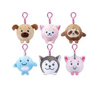 Multicolor Plush Micro Squishimi Clip-On - 12cm (Pack Of 1) - Assorted Designs - Mini Collectible Soft Toys For Kids & Bag Accessories