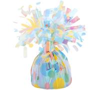 Multicolor Polka Dot Foil Balloon Weight (5cm x 13cm) 1 Count - Stylish & Durable Accessory for Party Decorations & Events