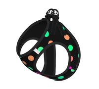 Multicolor Polka Dots Print Harness Leash Set For Cat Dog, Reflective Adjustable Escape-Proof Vest Lead With Soft Breathable Mesh, For Small Pets And Kitten Puppy