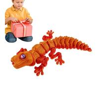 Multicolor Printed Lizard | Printed Lizard Toy - Fully Articulated Decoration, Printed Animal Sculpture Toy - Printed Lizard Fidget Toy, Executive Desk & Home Decoration