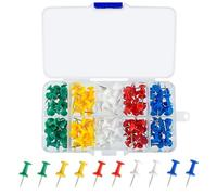 Multicolor Push Pins 200 pcs Drawing Pin with Storage Box Thumb Tacks Map Pins for Cork Notice and Bulletin Boards