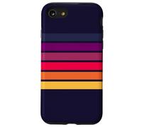 Multicolor Rainbow Colors 70s Style Retro Stripes Case for iPhone SE (2020) / 7 / 8