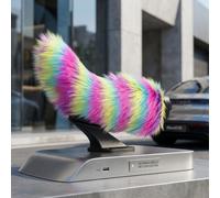 Multicolor Remote Control Electric Car Tail with Voice and Vibration, 3 Modes USB Rechargeable Wagging Vehicle Accessory(C)