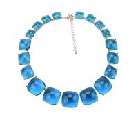 Multicolor Resin Bib Choker Necklace - Large Statement Collar, Boho Ethnic for Women(Style1)