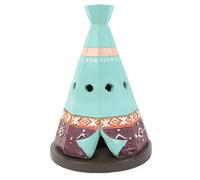 Multicolor Resin Boho Teepee Incense Cone Holder - 9.7cm x 6.5cm (1 Pc) - Unique Decorative Design Events